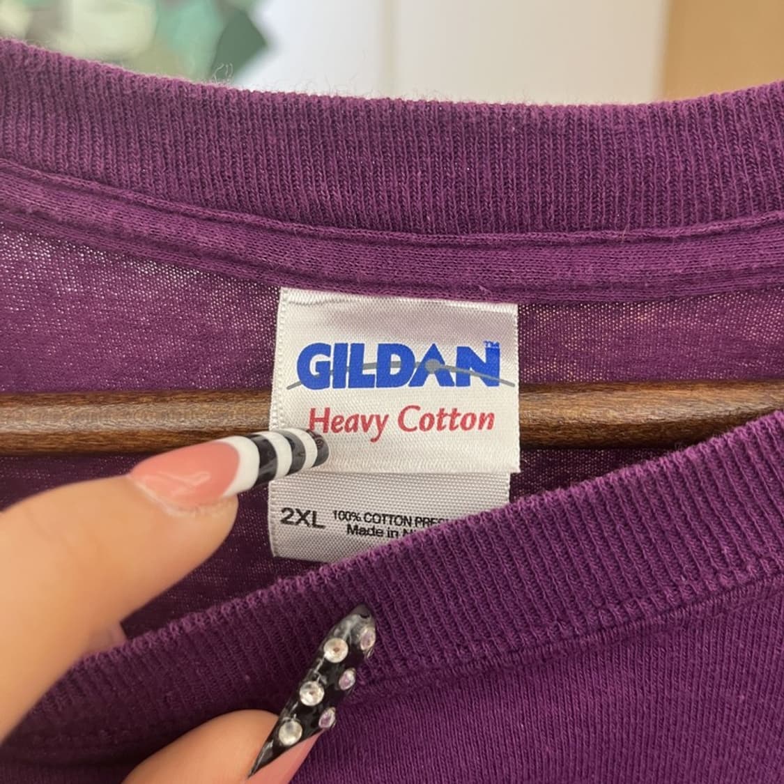 길단 레트로 빈티지 프린팅 딥퍼플 포도맛 반팔티 2XL C10539 상품이미지5