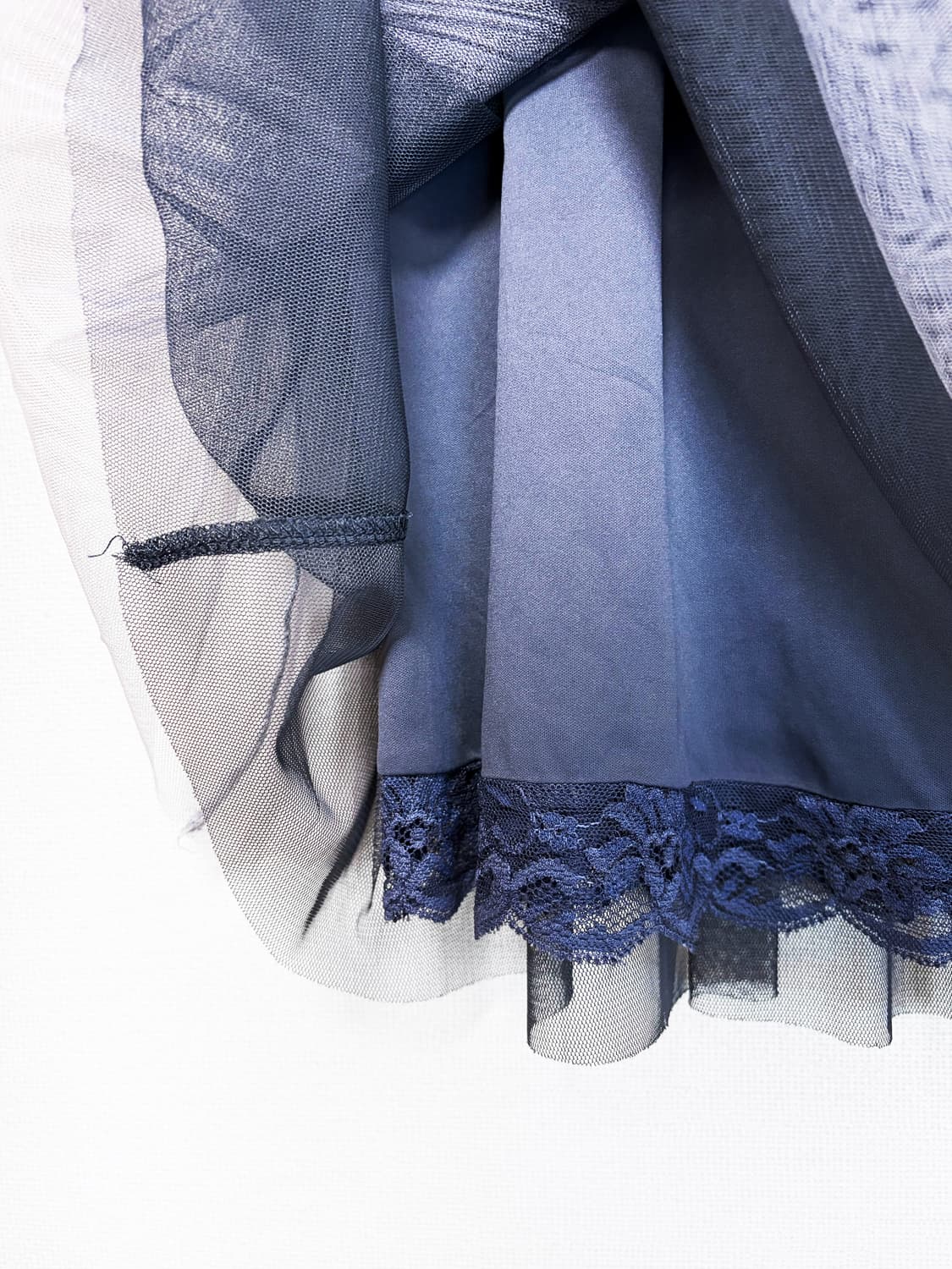 Layered Sheer Pleated Skirt – Purple Gre 상품이미지6