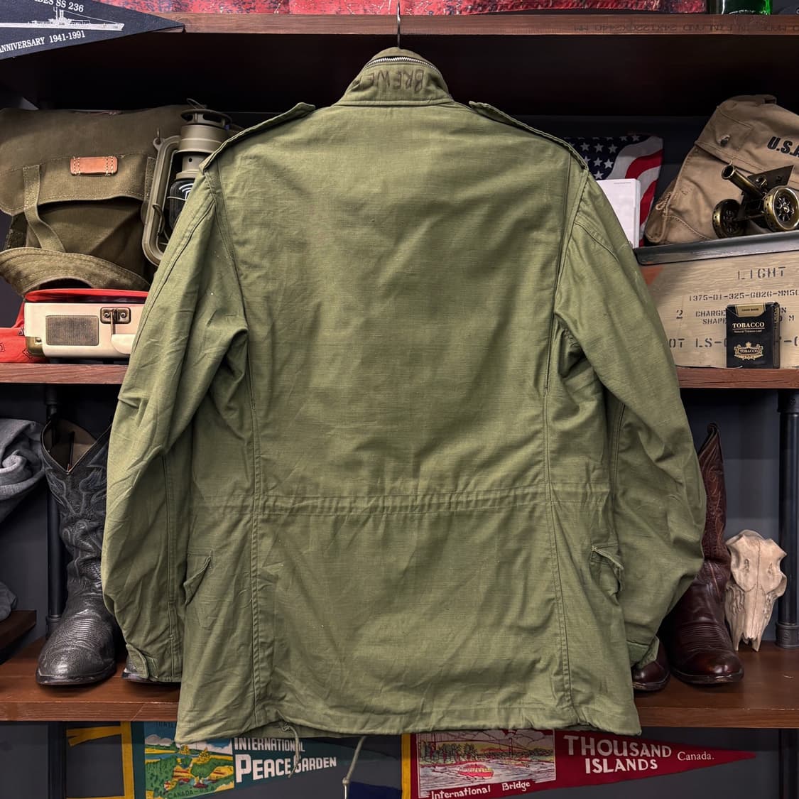 70s 오리지날 미군 M-65 필드자켓 사파리 퍼티그 자켓 N481 상품이미지2