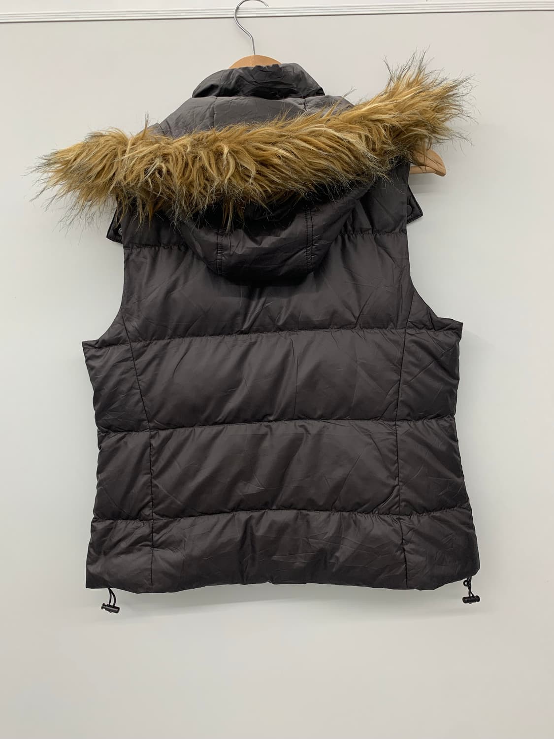 Y2k 그레이 퍼 다운 베스트 상품이미지5