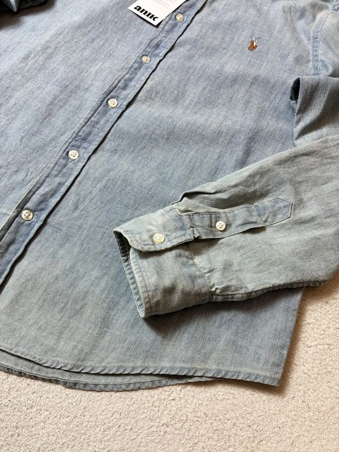 폴로 랄프로렌 샴브레 페이딩 데님 셔츠 PN8033 상품이미지5