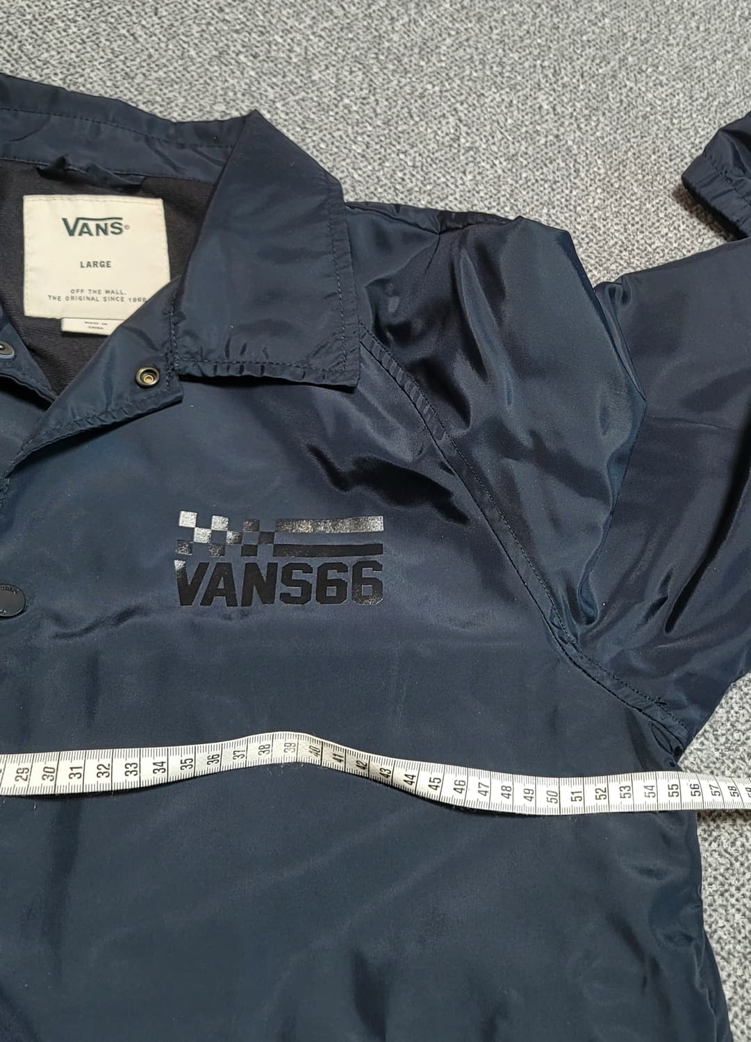 반스 코치 자켓 블랙 L 상품이미지5