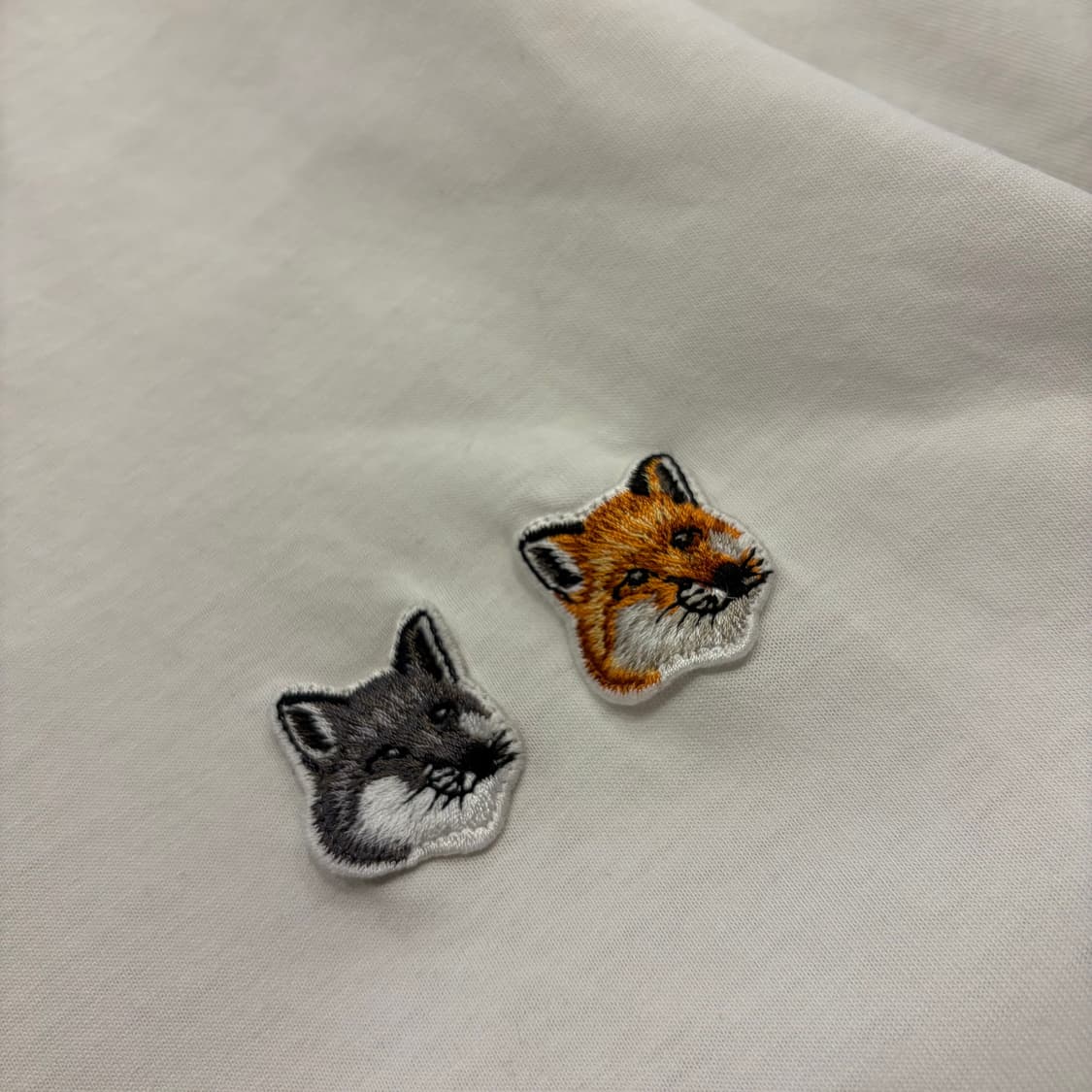 [2XL] 메종키츠네 반팔 티셔츠 화이트 더블폭스 수입택 C434 상품이미지4