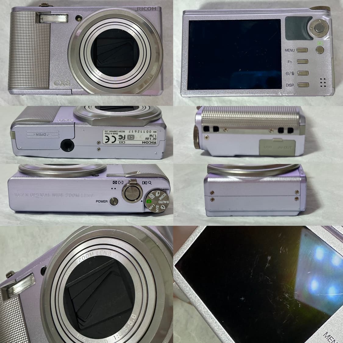 초희귀 키키디카🪽리코 ricoh CX3 라벤더 (컨디션good) 상품이미지8