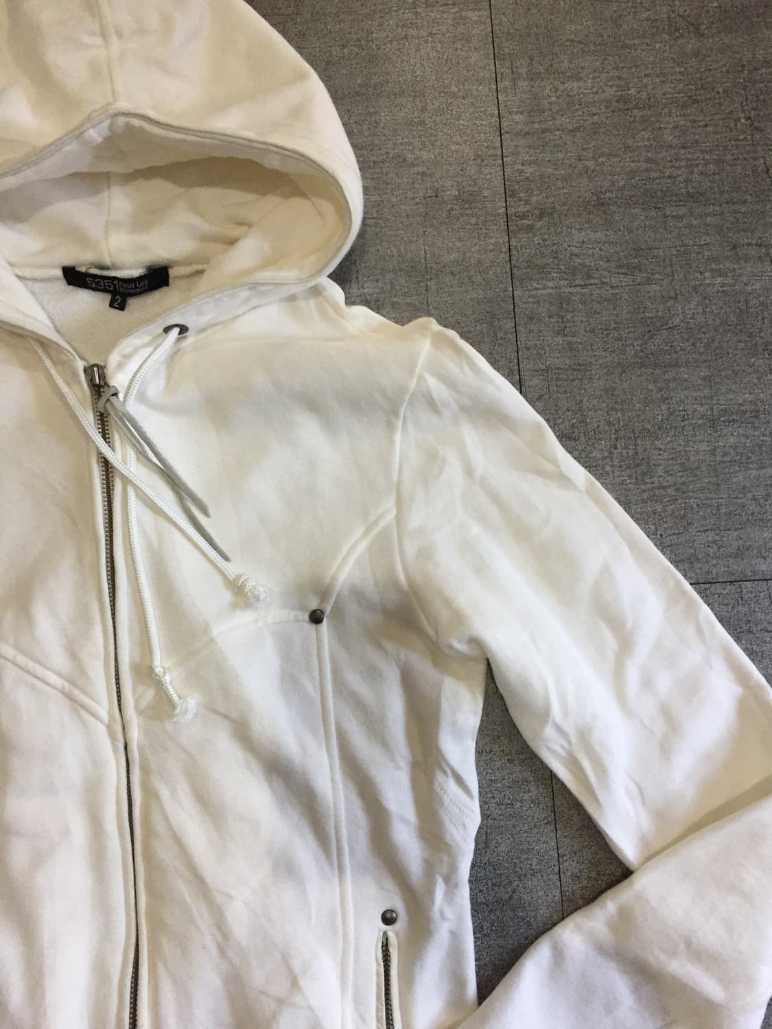 5351hommes 핀터깔y2k 고트 긱시크펑크 포켓 후드집업 상품이미지2