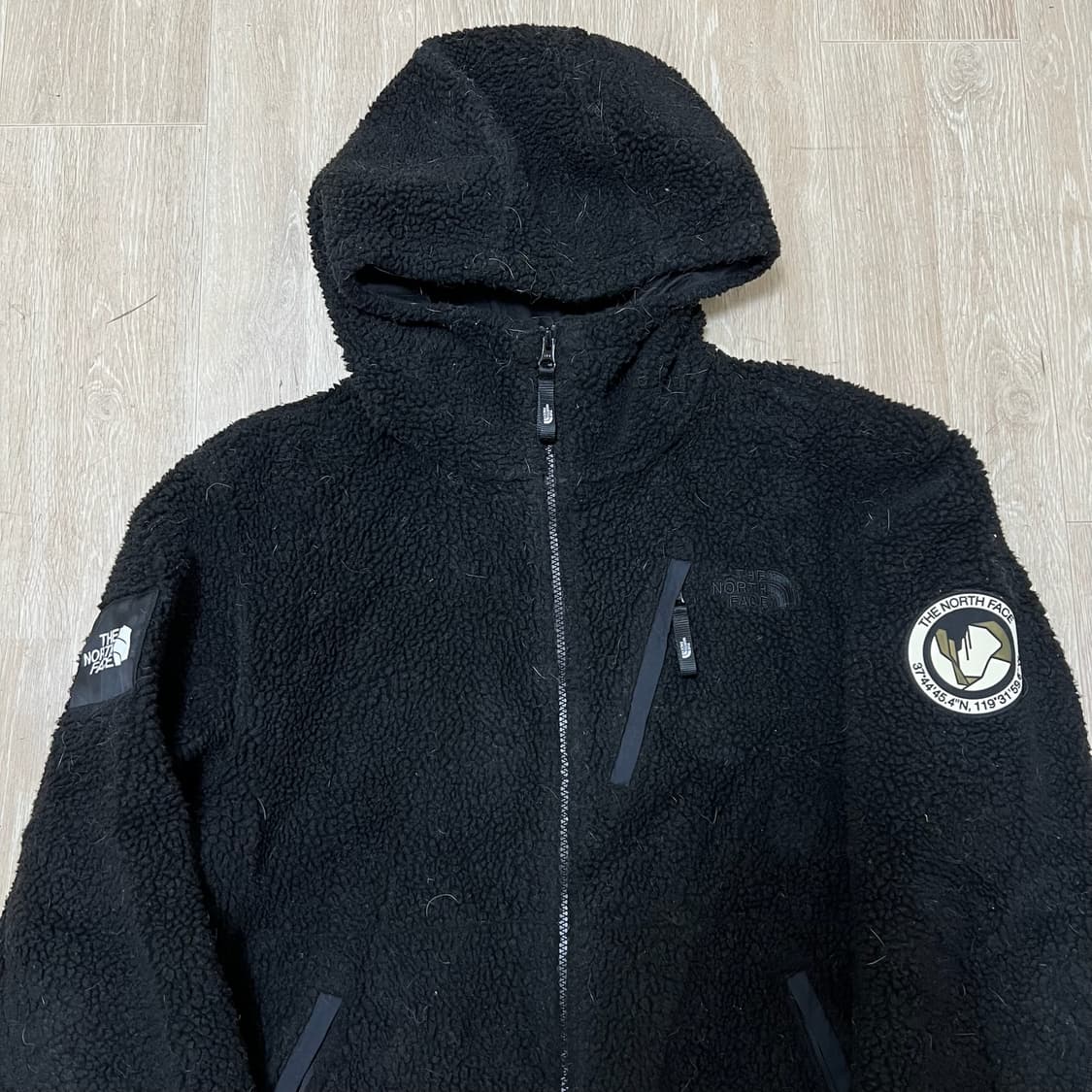 노스페이스 와펜 양털 뽀글이 후리스 자켓 M/95  상품이미지2