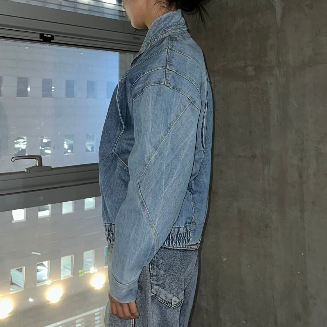 90’s unique vintage denim jacket 상품이미지2
