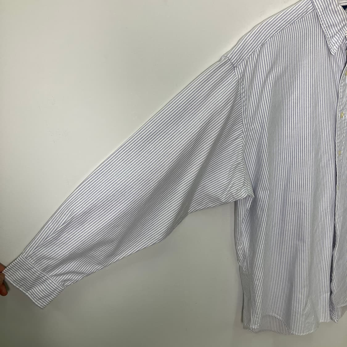 폴로 랄프로렌 버튼다운 스트라이프 옥스퍼드 셔츠 L 상품이미지6