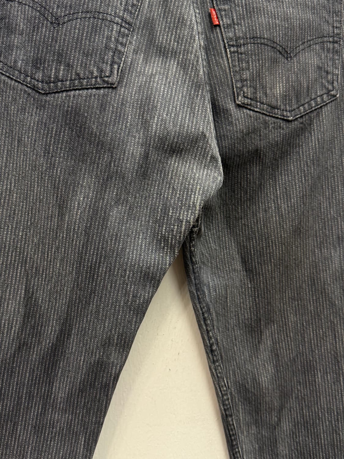 80s USA Levi’s 501 Hickory Stripe Denim  상품이미지4