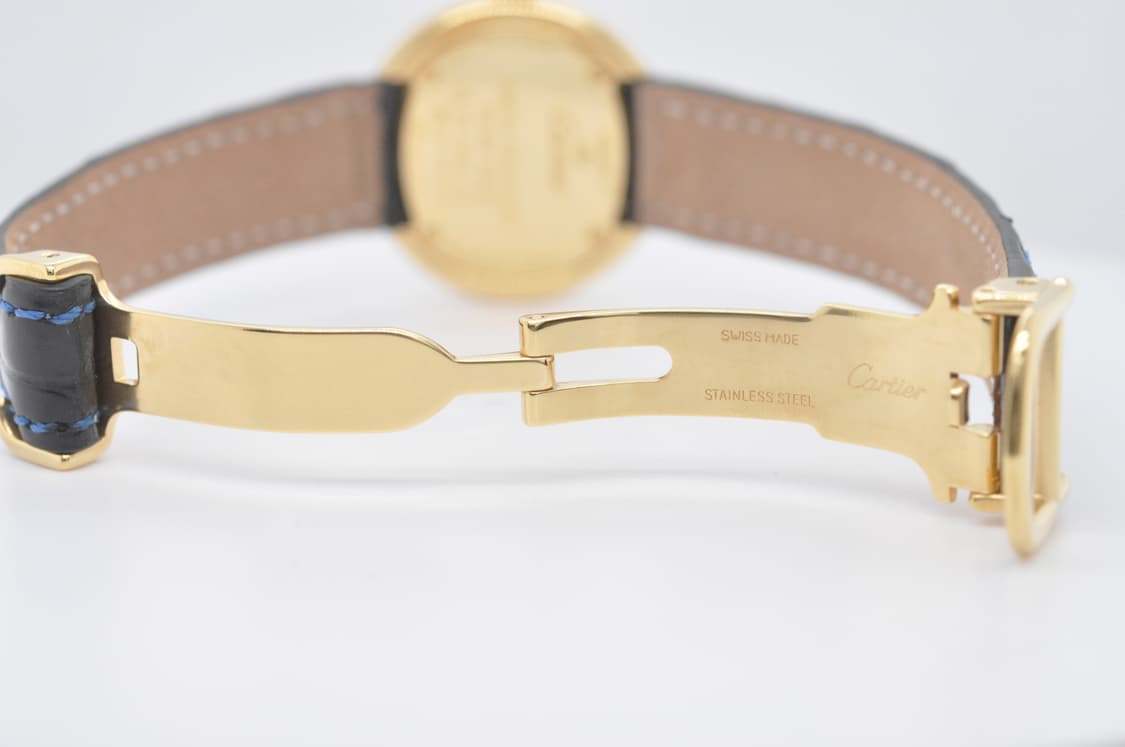까르띠에 트리니티 금장 중고명품 손목시계 심플 다이얼 여성 천연 가죽시계 상품이미지8