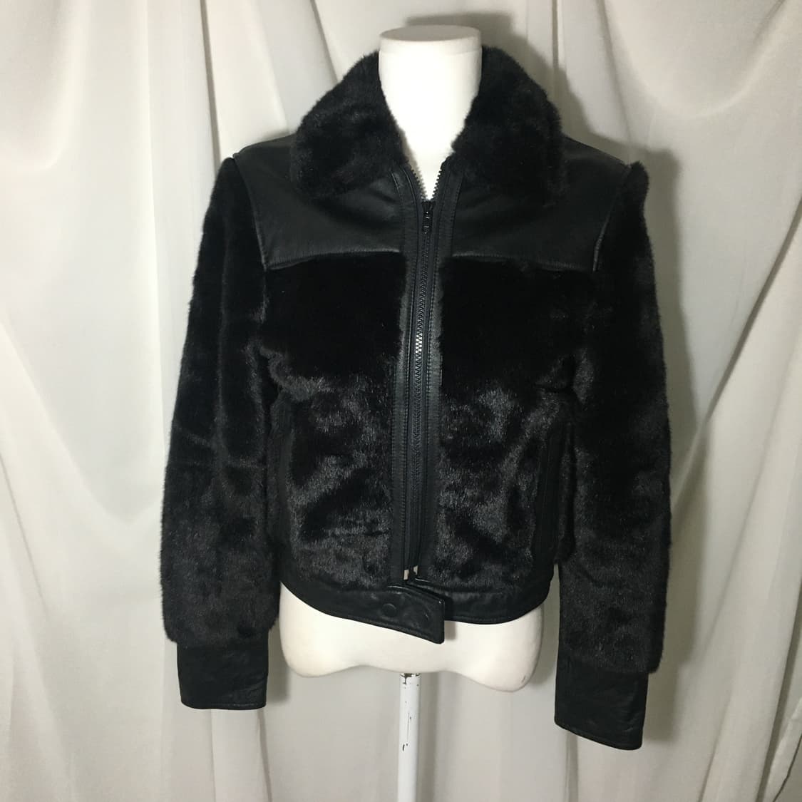 H&m 레더 퍼 자켓 상품이미지1