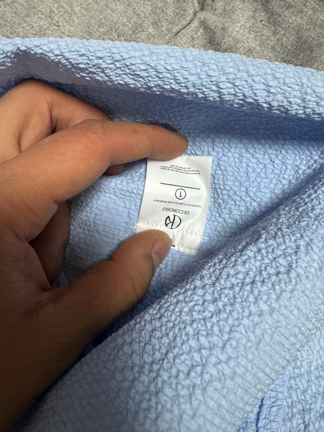 데꼬로소 시어서커 셔츠 하늘색 1 상품이미지2