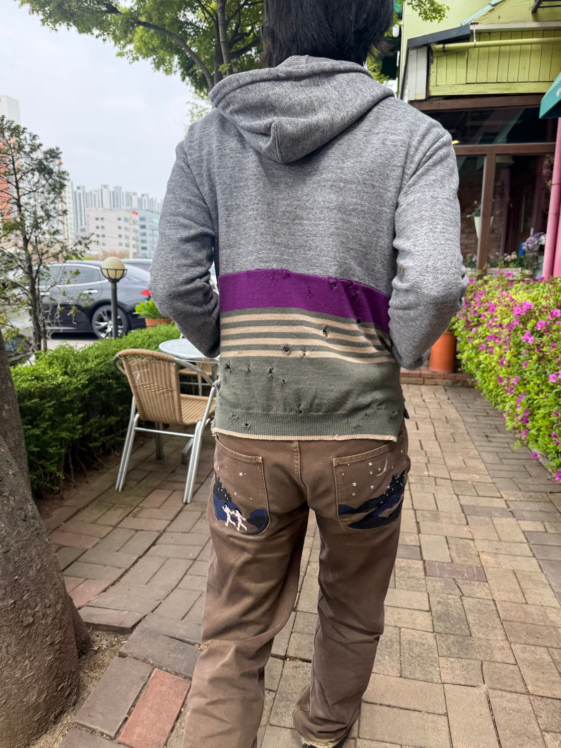 Undercover distressed hoodie zip up 상품이미지1