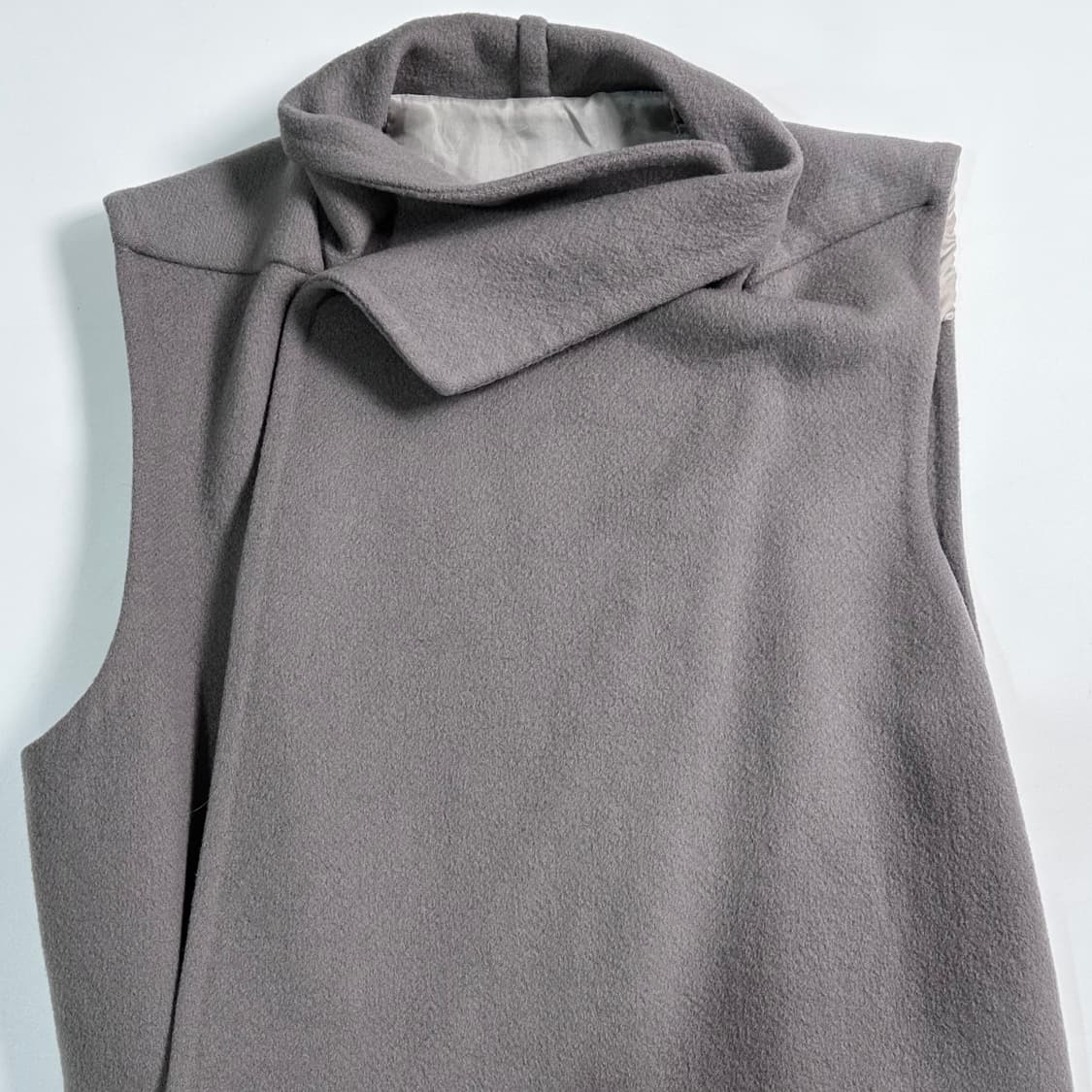  릭오웬스 캐시미어 슬리브리스 코트  상품이미지3