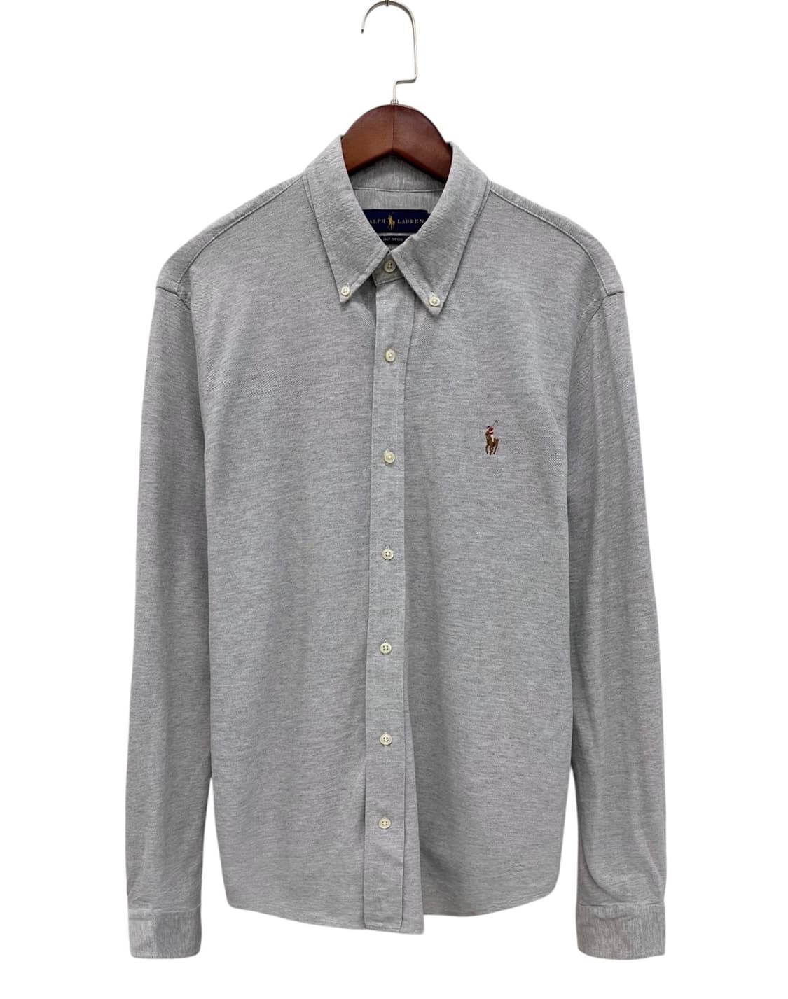 폴로 옥스포드 니트 셔츠 그레이 (L) 상품이미지1