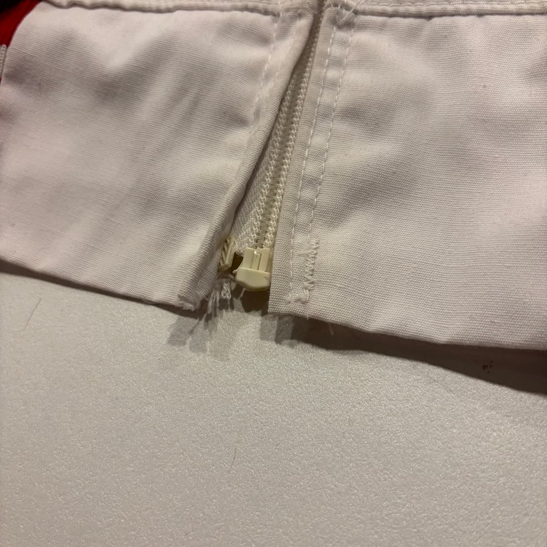 [L] 70s 챔피온 USA MOOSE 자켓 화이트/레드 빈티지 D653 상품이미지8