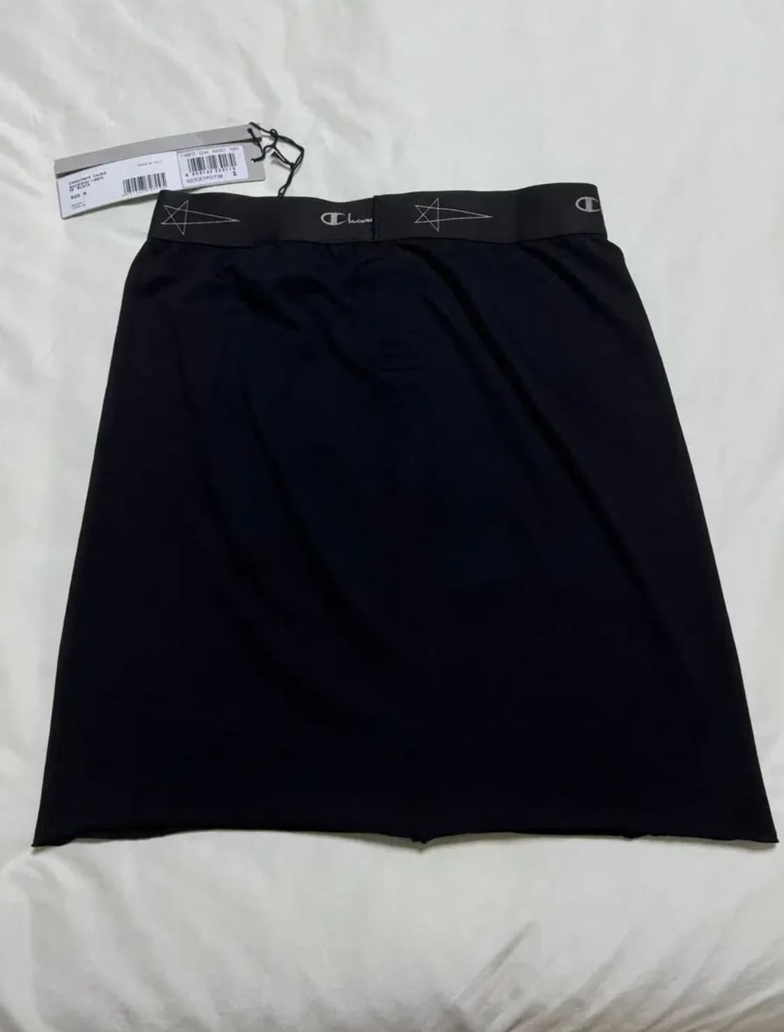 릭오웬스 챔피온 미니 스커트 s 블랙 로고 자수 챔피언 미디 롱 상품이미지4