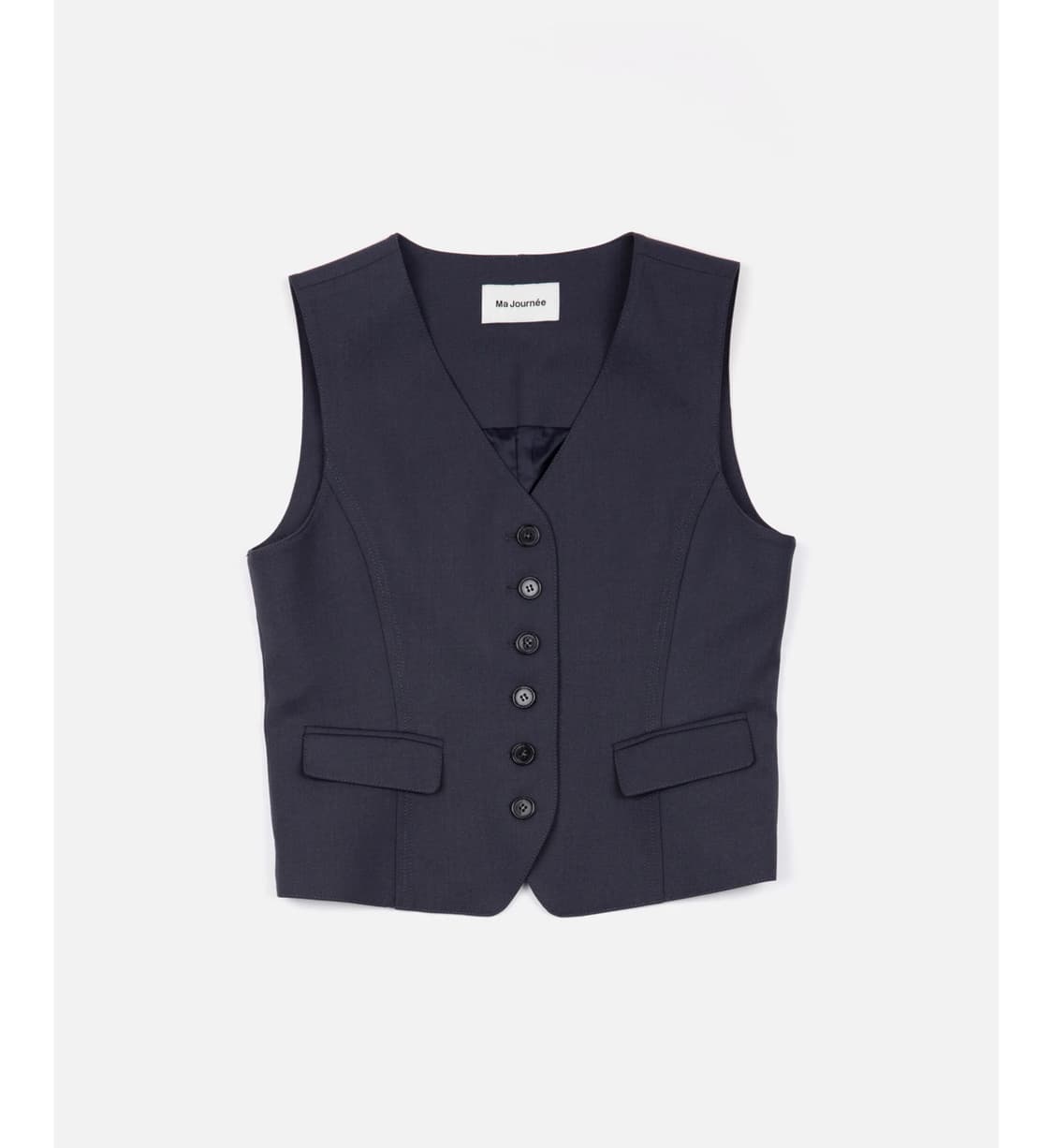 (제니 착용) 마조네 Slim detail vest 조끼 상품이미지2