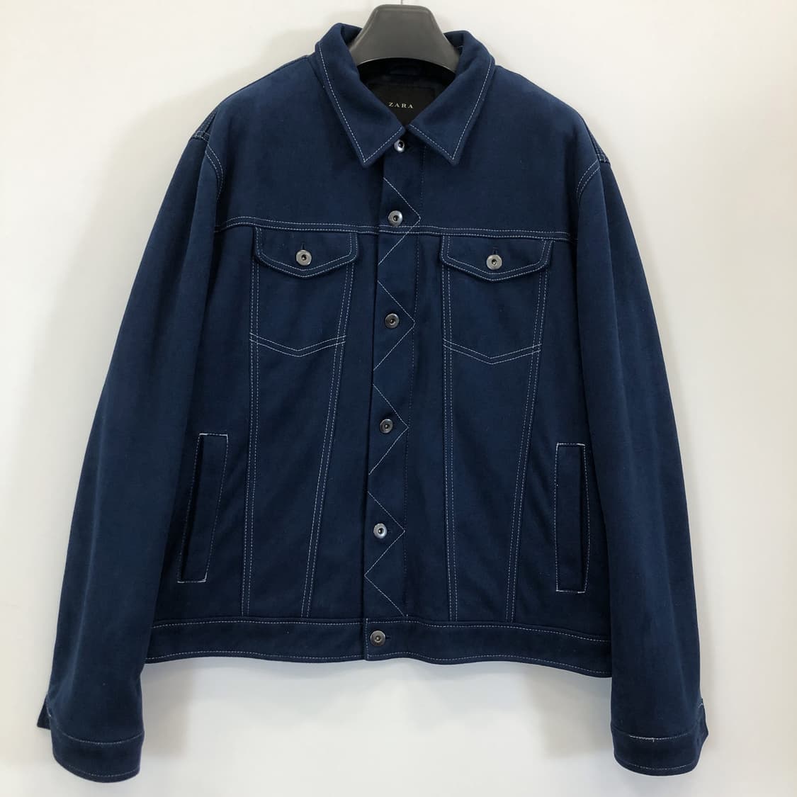 자라 스웨이드 누빔 스티치 트러커 XXL  상품이미지1