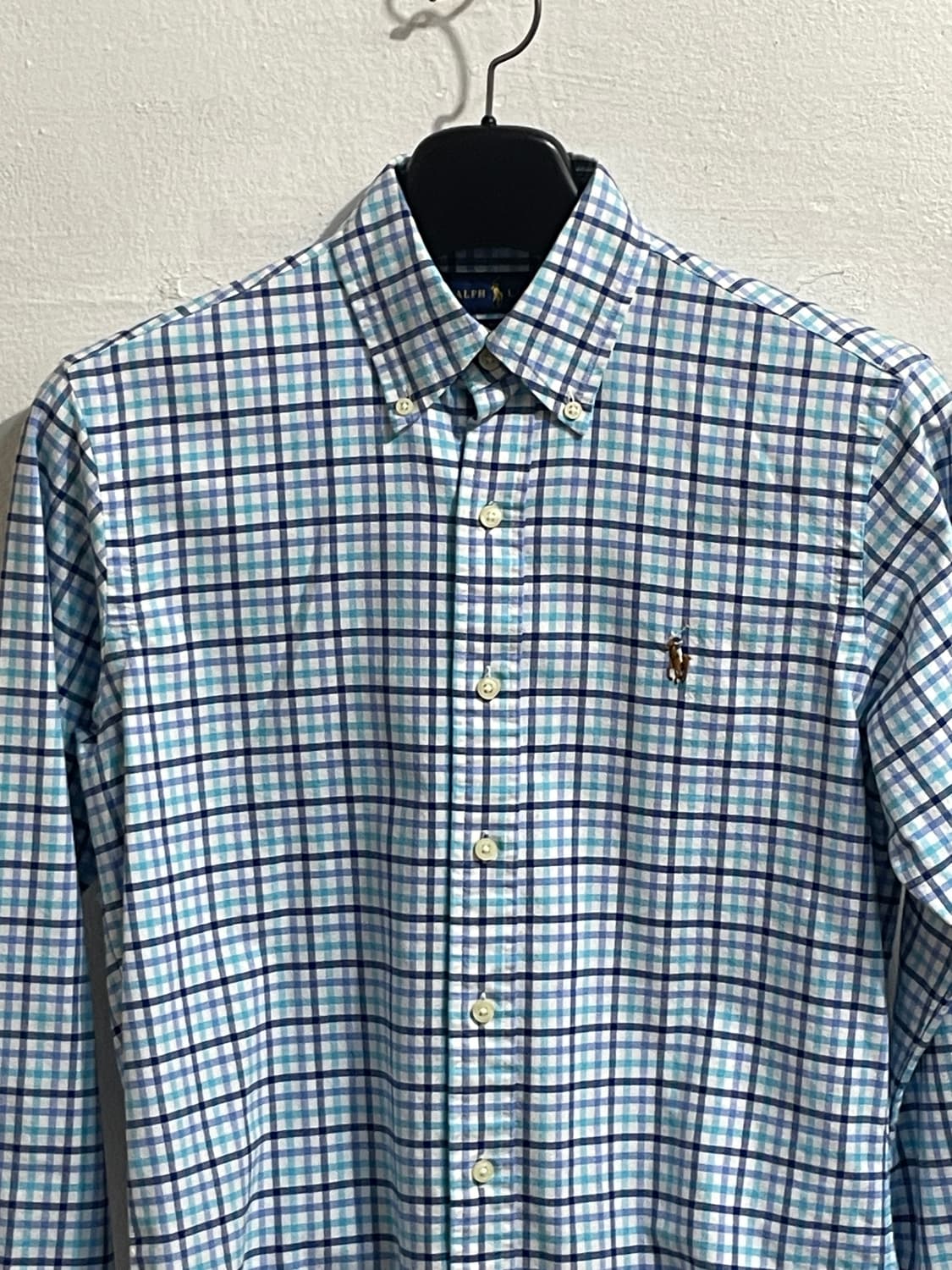 폴로 랄프로렌 하늘 체크 셔츠 상품이미지2
