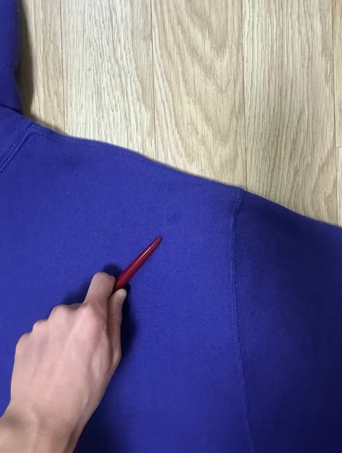 90s 빈티지 러셀 후드 퍼플 XL USA 상품이미지8