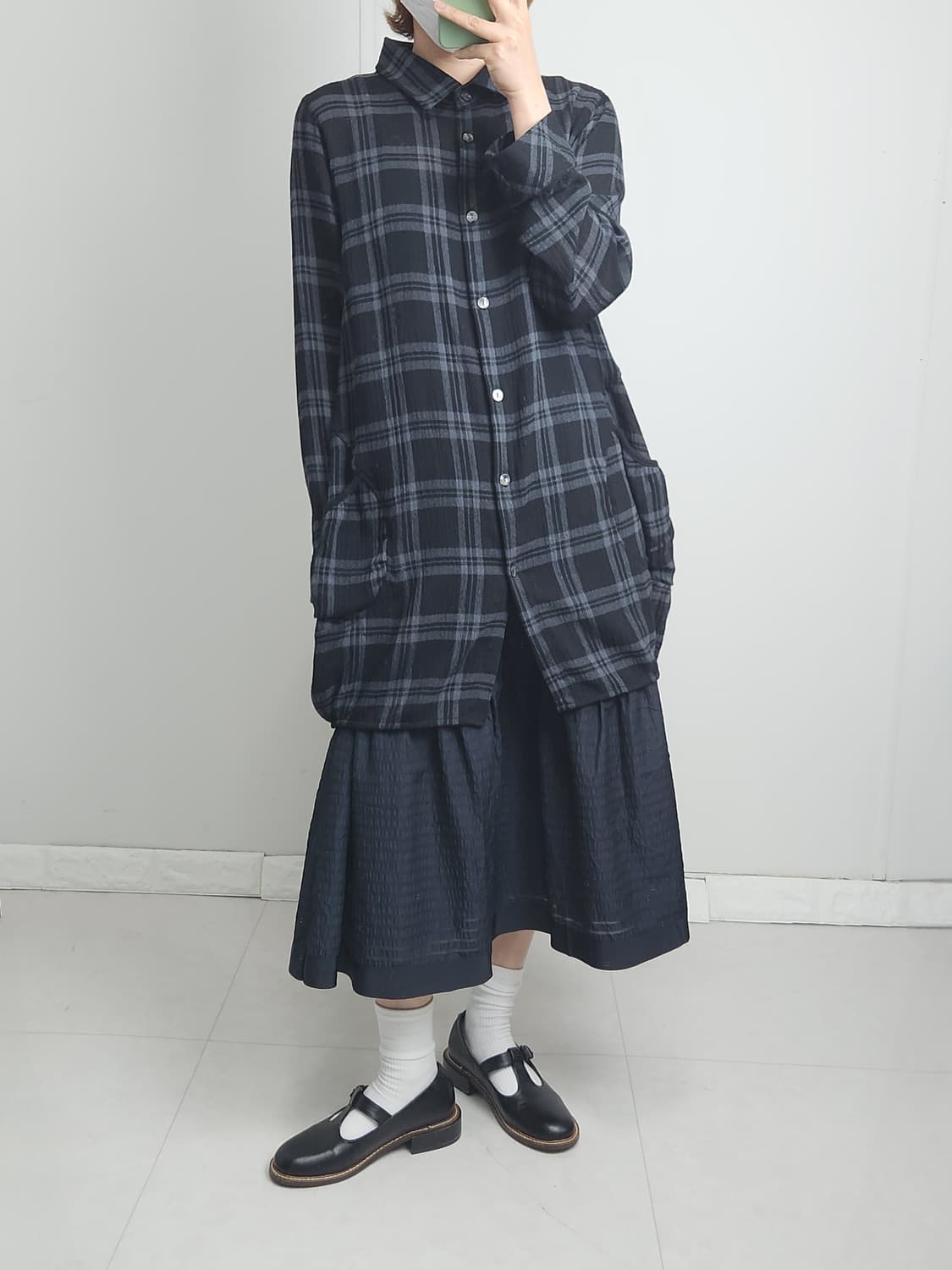 볼륨 포켓 롱 블라우스 상품이미지3