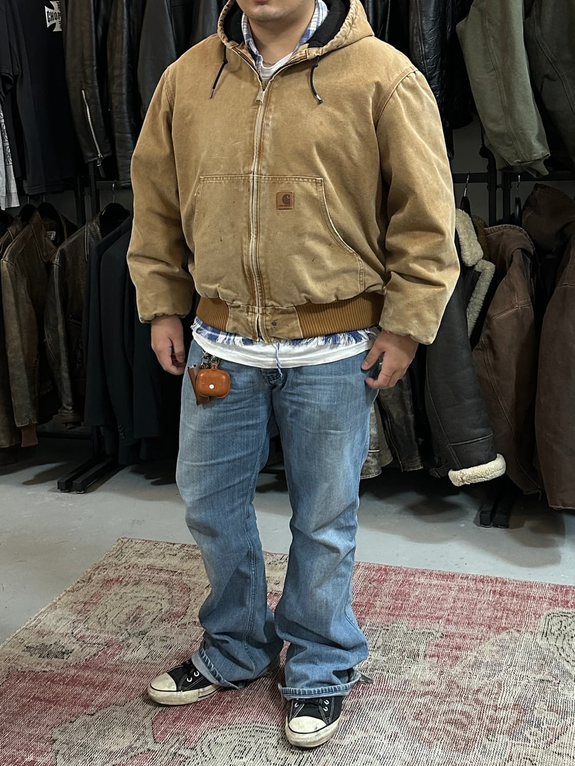 OG 칼하트 J130 액티브 자켓 칼하트 BRN 상품이미지3