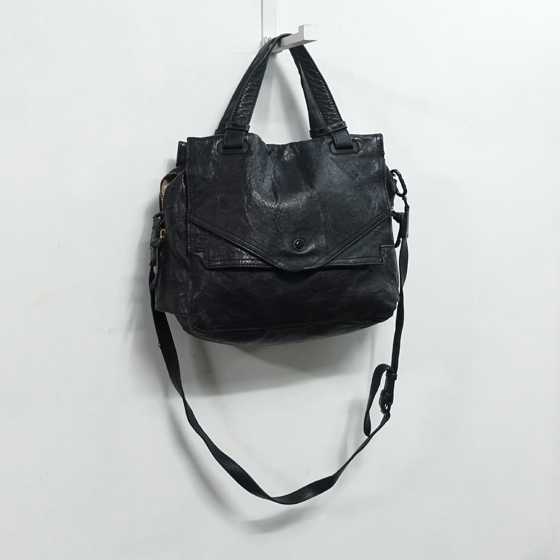 MORGAN 모르간 뉴질랜드 렘레더 양가죽 아티잔 숄더 크로스백 상품이미지4