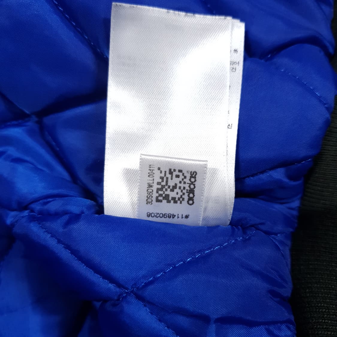 L (100) 아디다스 올드스쿨 누빔 MA-1 항공점퍼 봄버 자켓 카키 상품이미지6