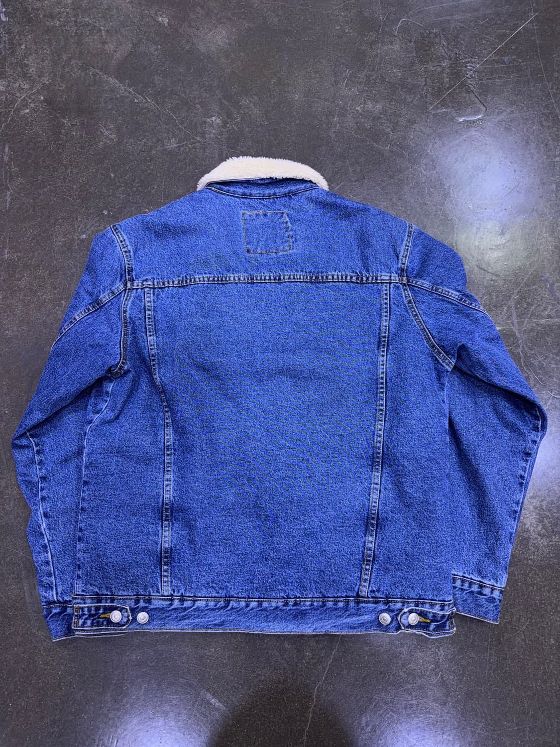 자라 쉐르파 양털 데님자켓 청자켓 XL 상품이미지4