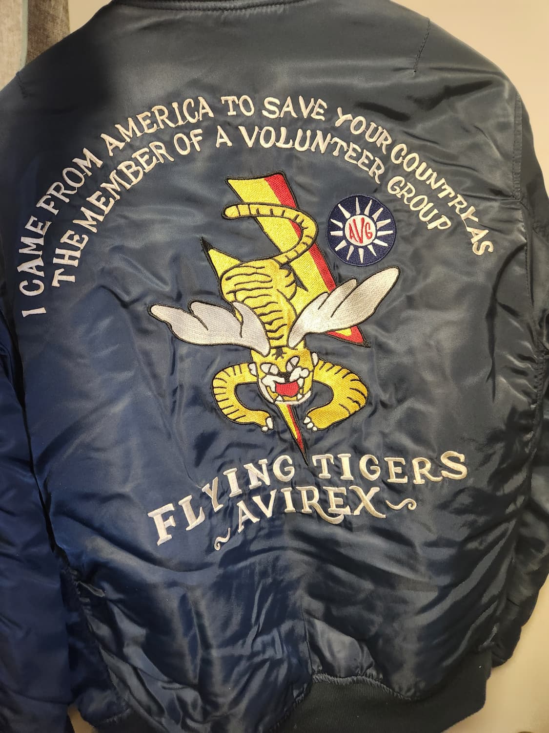 아스페시 아비렉스 플라잉타이거 MA-1 자켓 L 상품이미지2