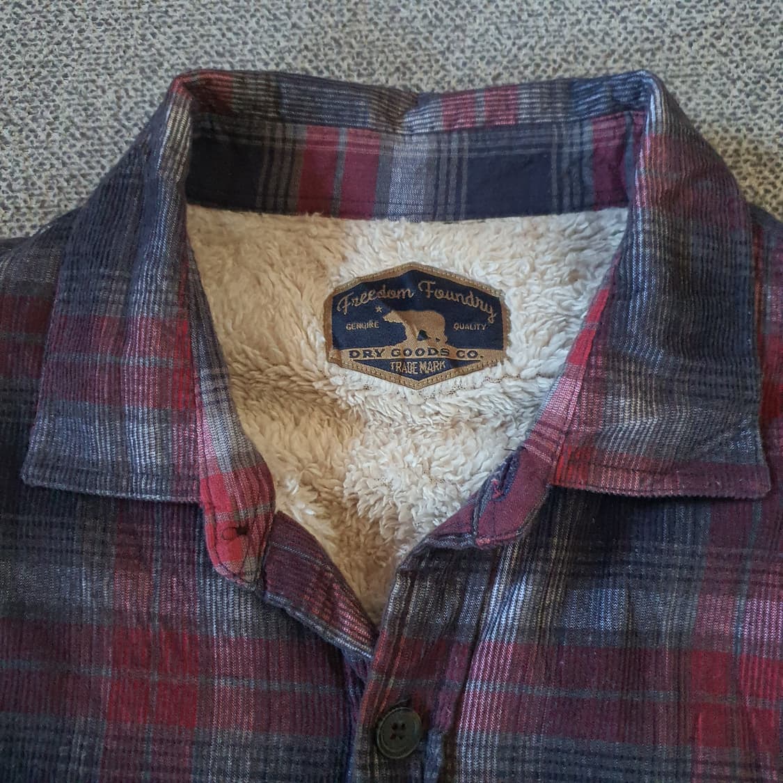 미국 수입 쉐르파안감 플란넬 체크 셔츠 no.2 상품이미지3