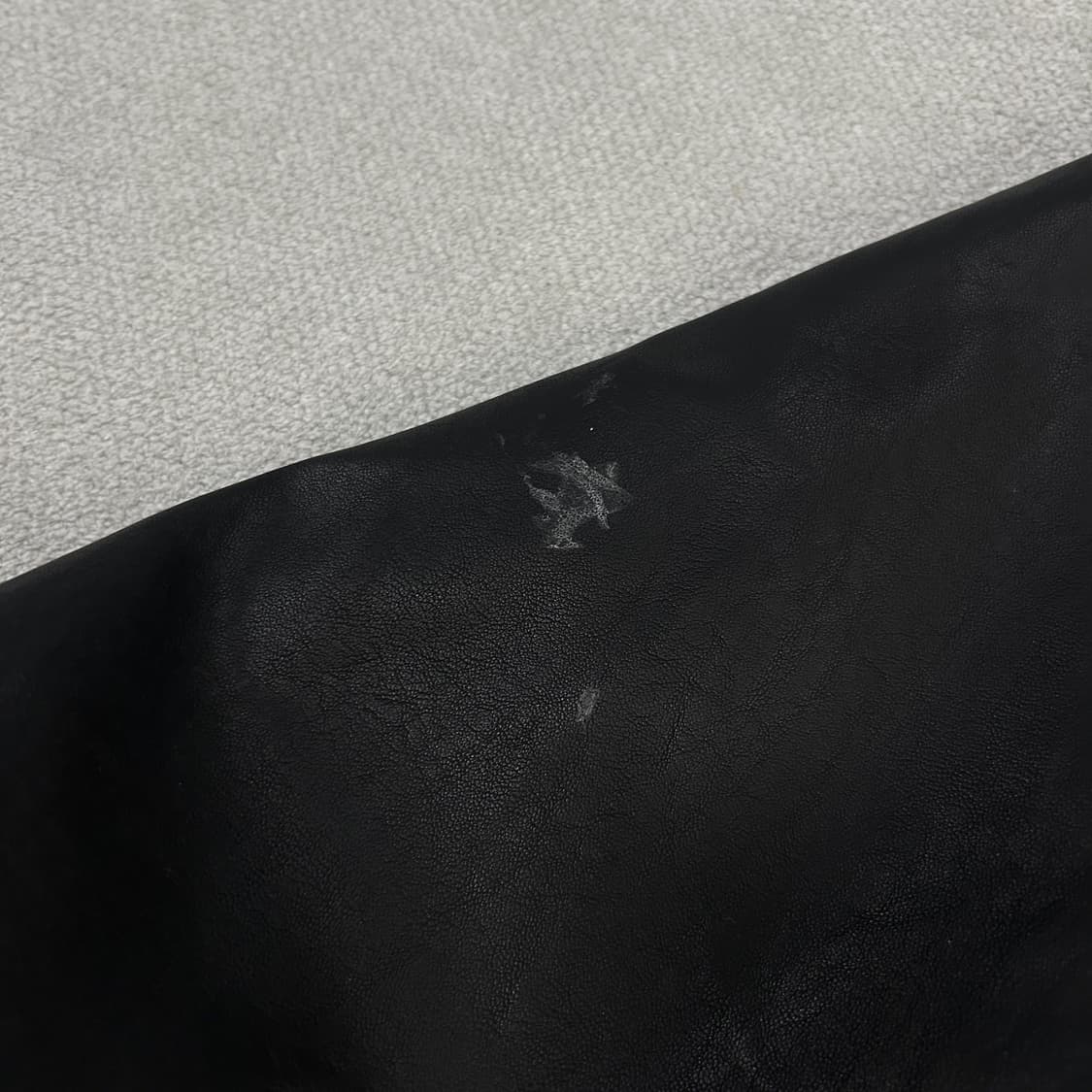 SATUR 블랙 레더 봄버 자켓 L 상품이미지6