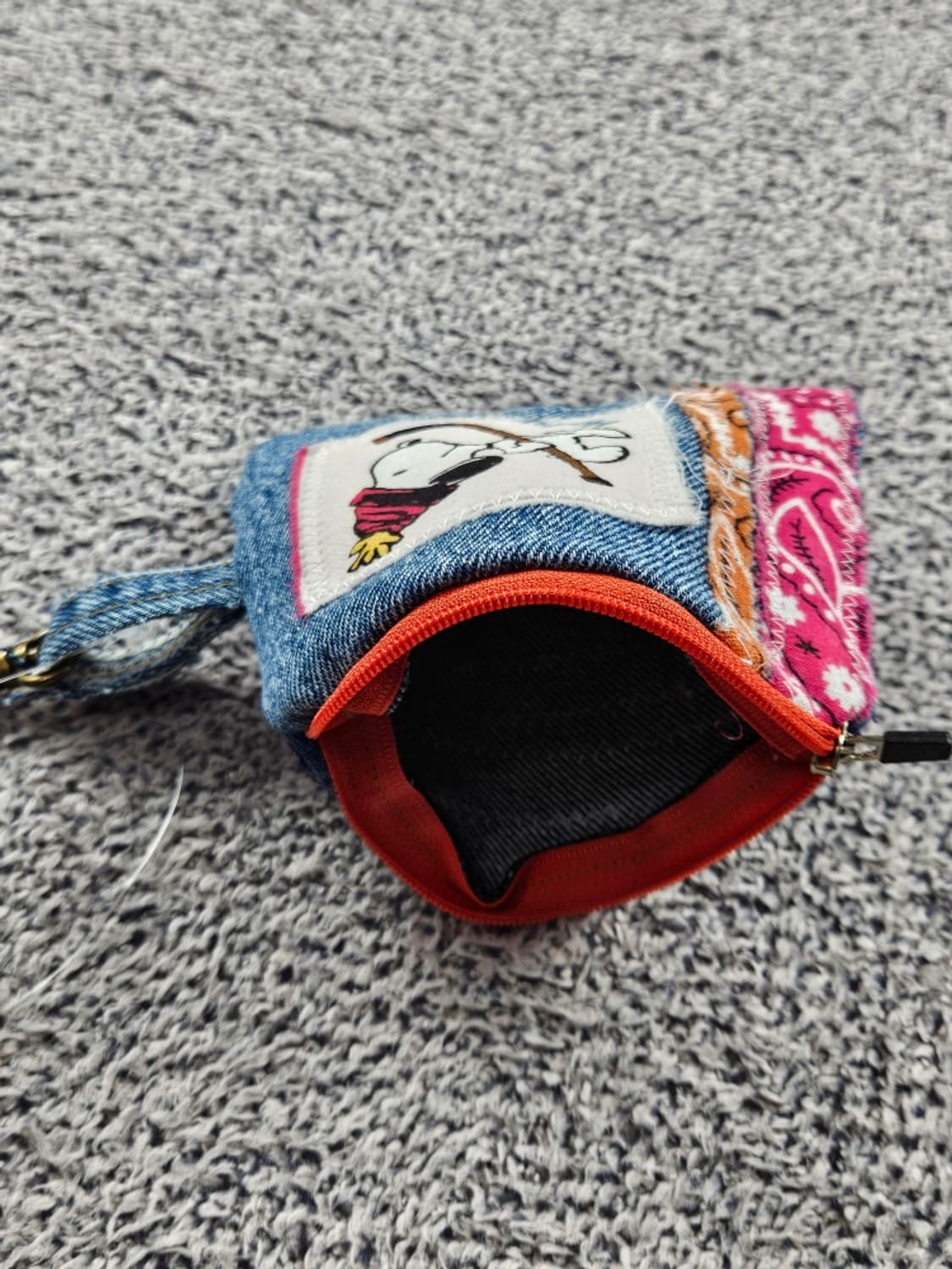 핸드메이드 리워크 커스텀 패치드 키링 월렛 ( 13X10 )/ 10731 상품이미지5