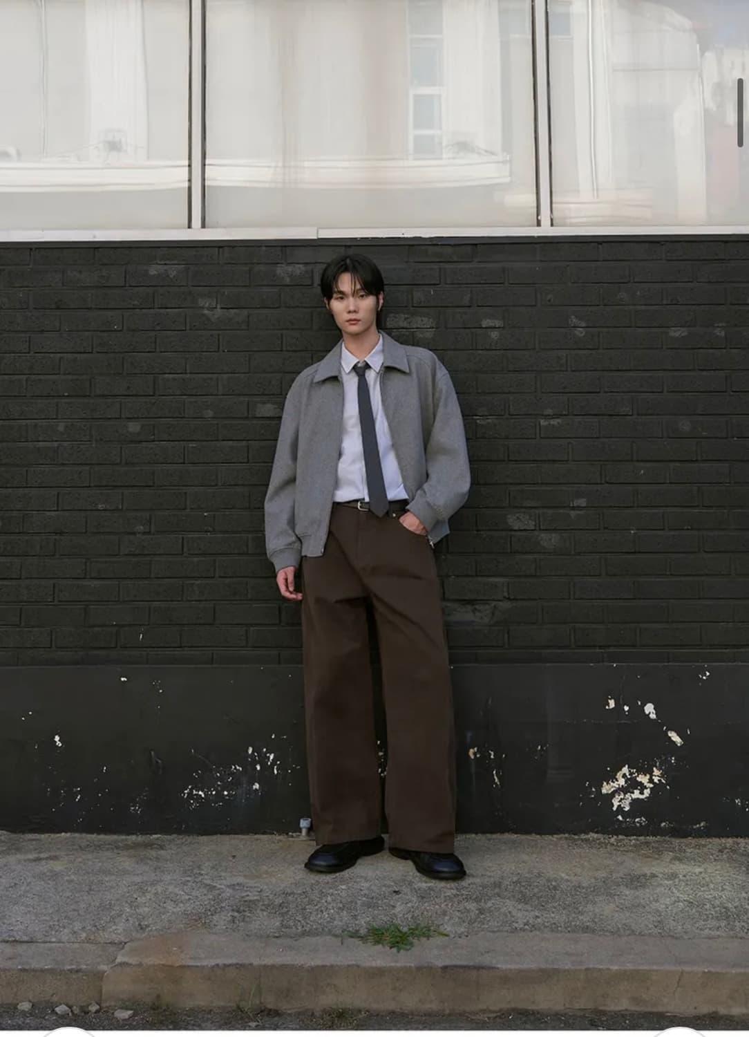 (새상품) 아워데이즈 사이드 턱 워시드 코튼 치노 팬츠 [BROWN] 상품이미지3