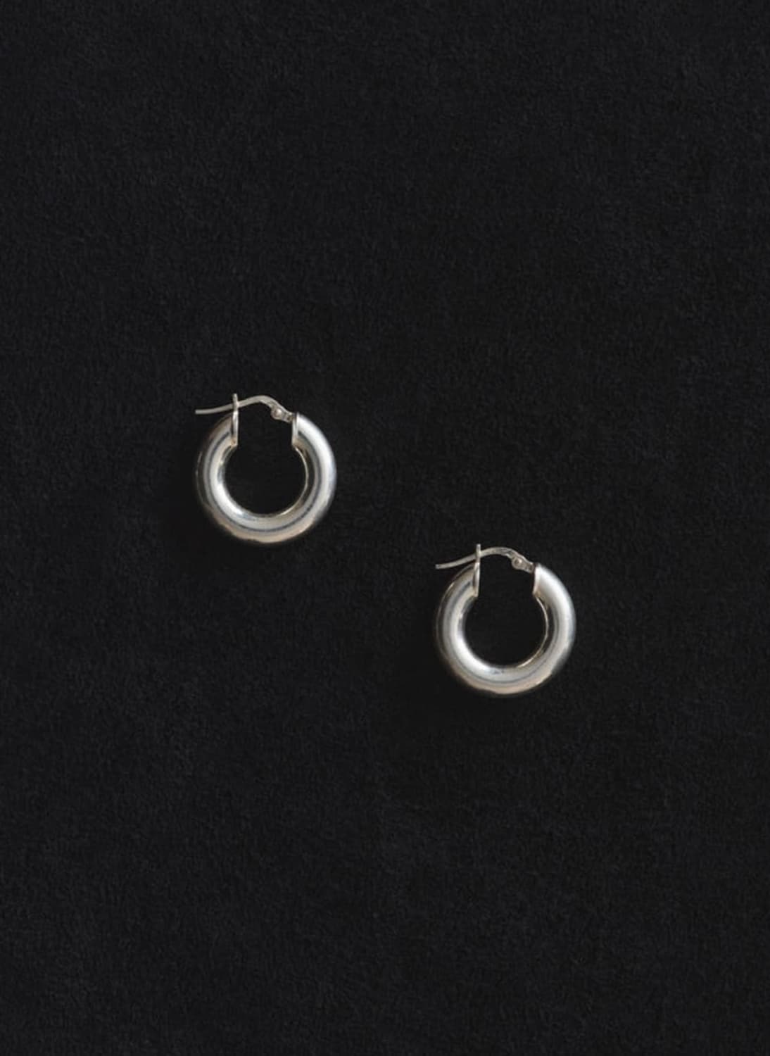 (F) 소피부하이 Tiny everyday hoops 이어링 실버 상품이미지1