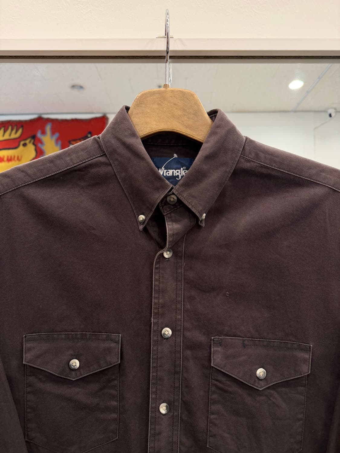 90s Wrangler 랭글러 웨스턴 워크 셔츠 상품이미지2