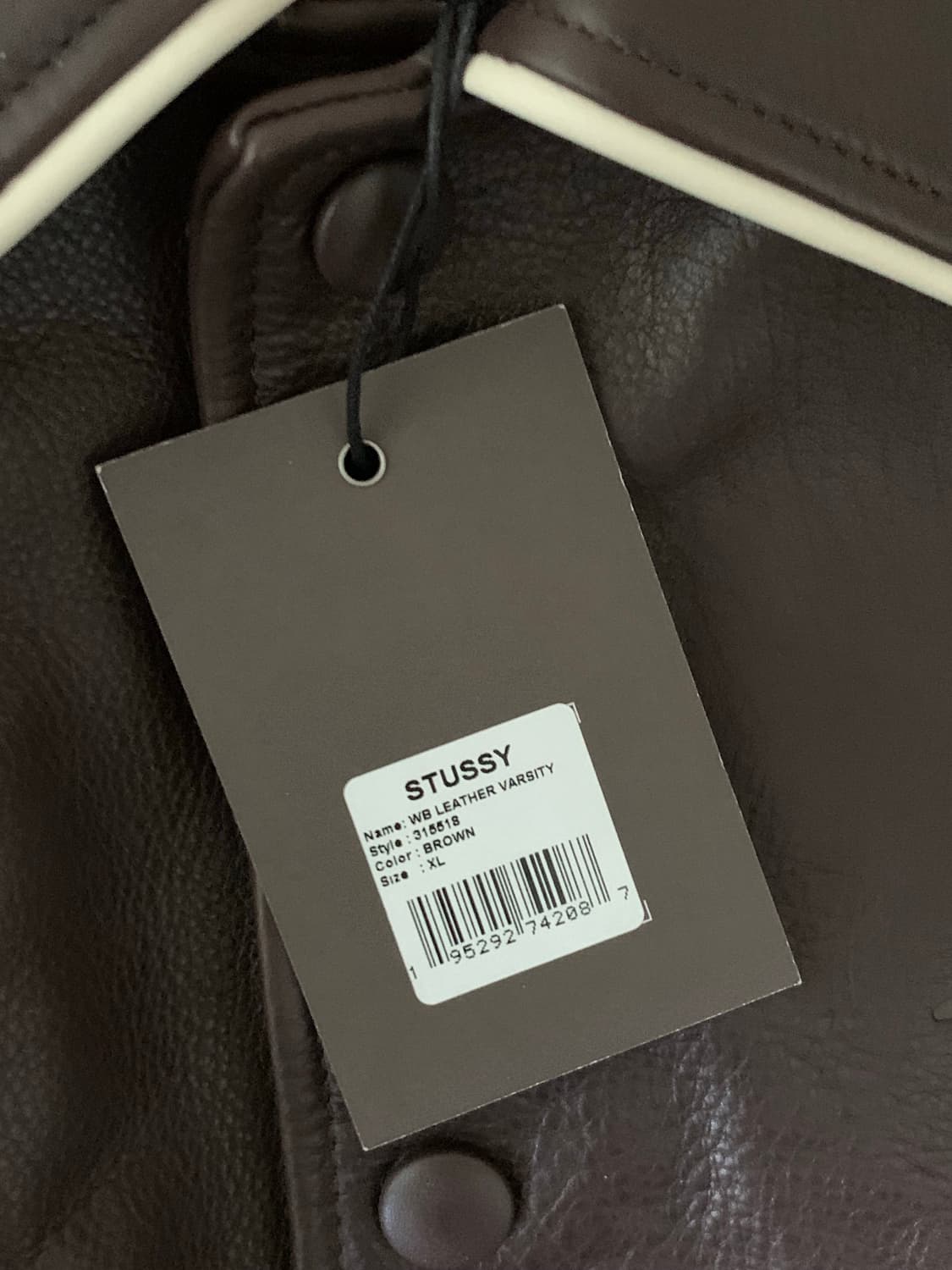 스투시 웨일즈 보너 레더 바시티 자켓 XL 새상품 상품이미지4