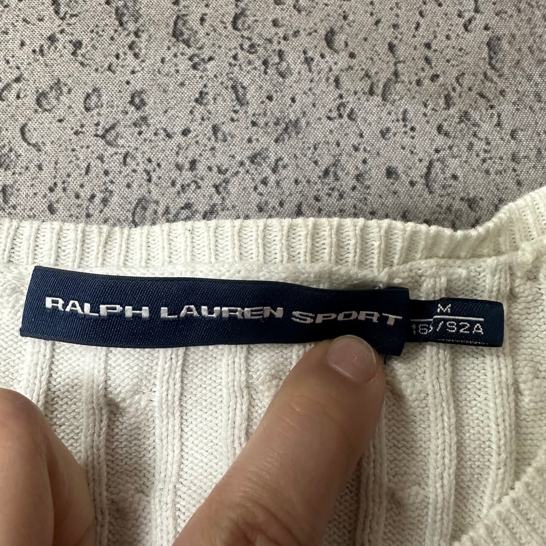 ✨ (바배) 폴로 랄프로렌 스포츠 화이트 꽈배기 여성 니트  상품이미지3