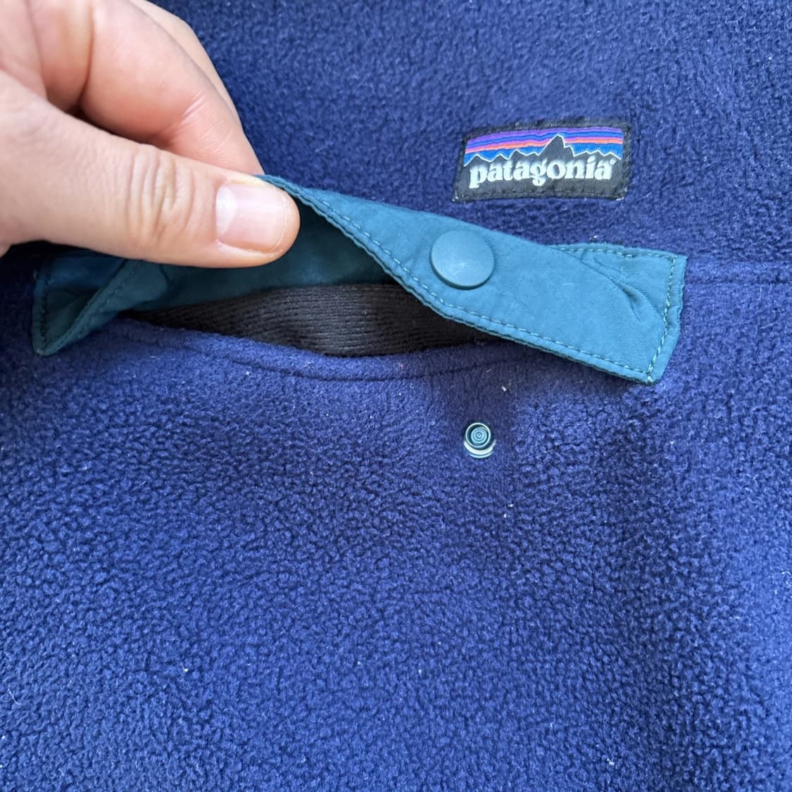 10s 파타고니아 신칠라 스냅-T 네이비/티얼 니카라과 상품이미지6