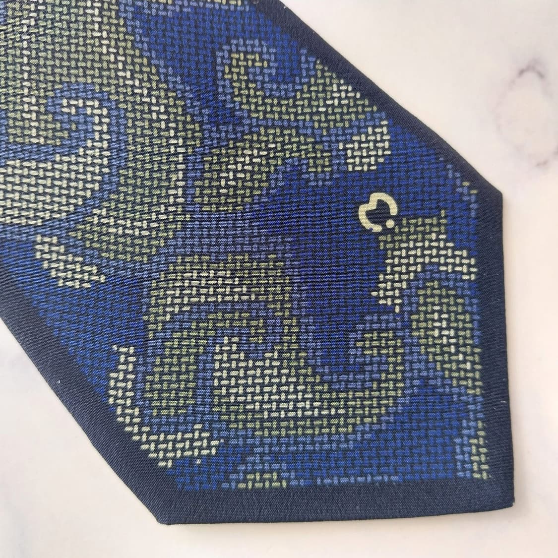 밀라숀 블루 컬러 실크 넥타이 A+등급 K2184 상품이미지6