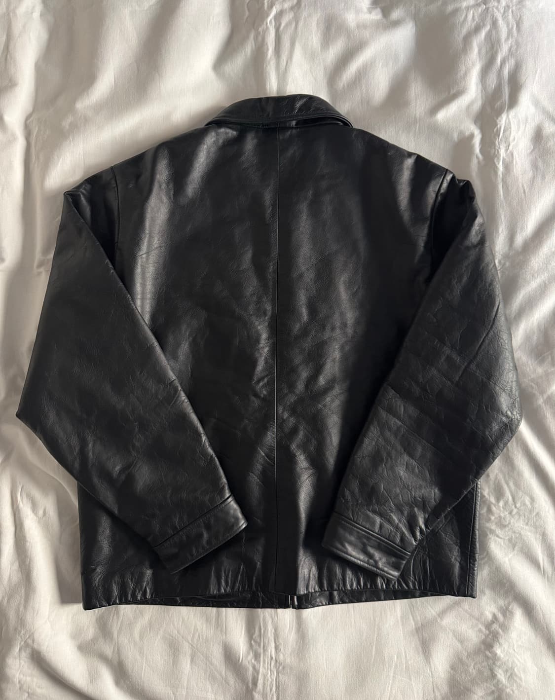 [L] 올드갭 싱글 집업 레더 자켓 상품이미지2