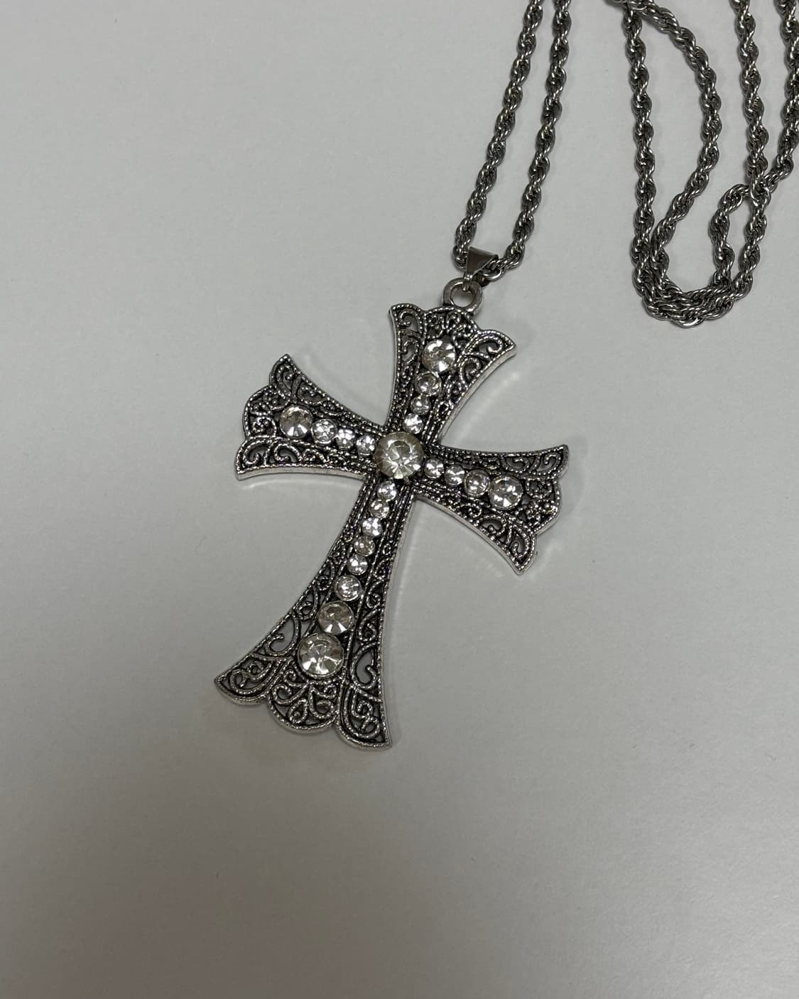 오네갸루 십자가 목걸이 갸루 펑크 y2k 상품이미지1