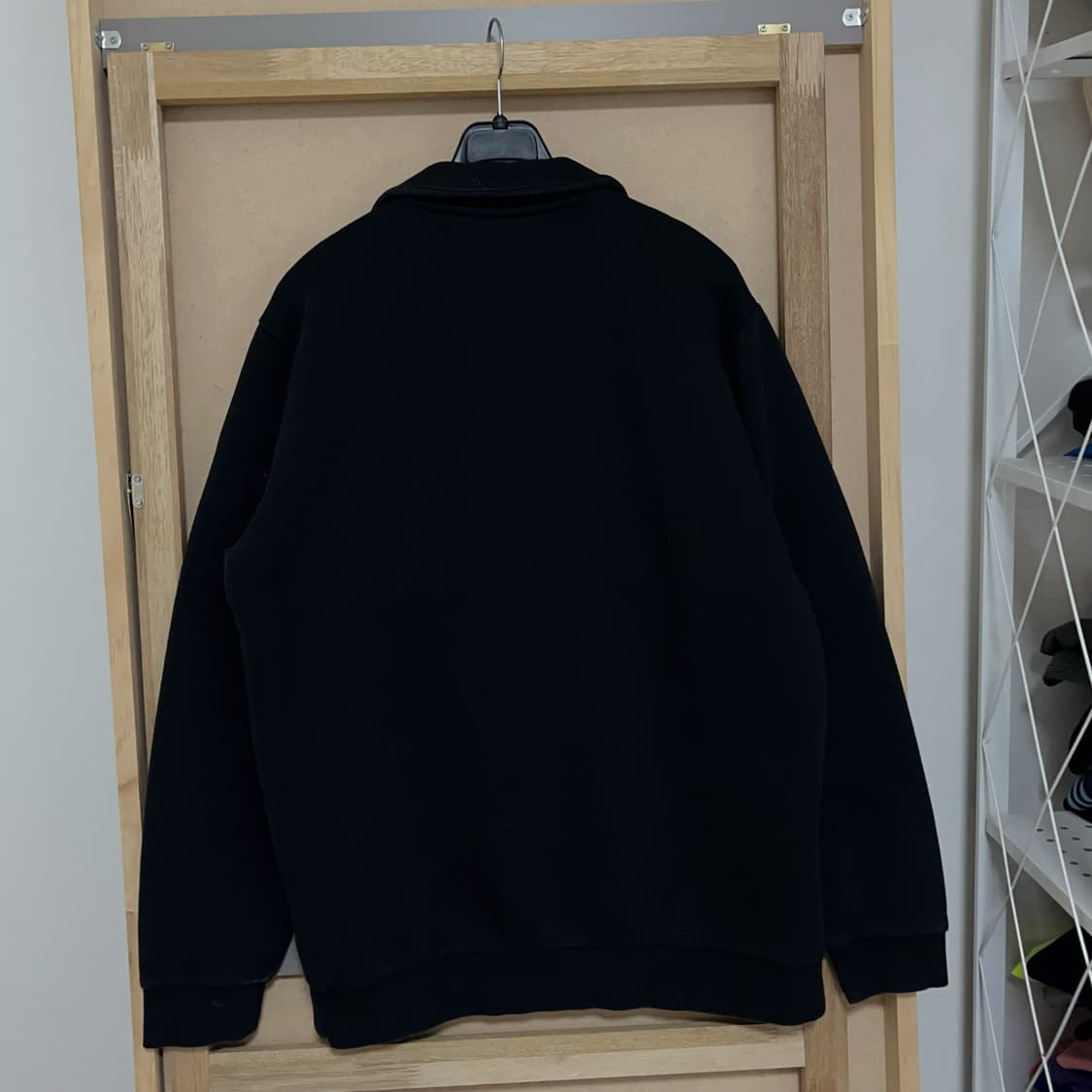 [정품] 아디다스 블랙 박스로고 기모 반집업 [ XL ] 상품이미지5