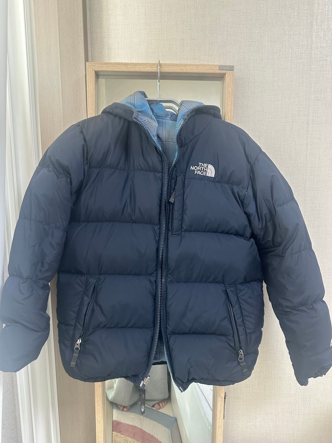 노스페이스 리버시블 후드 550 패딩 상품이미지1