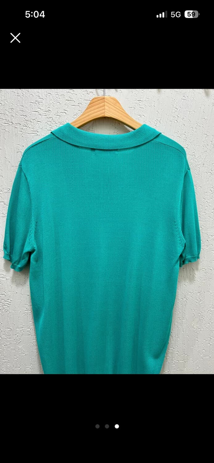 새상품) 린넨오픈카라 반팔니트 상품이미지3