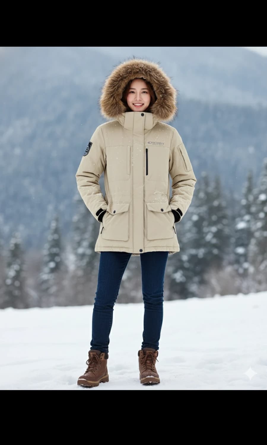 디스커버리 여성 패딩 90사이즈 상품이미지2