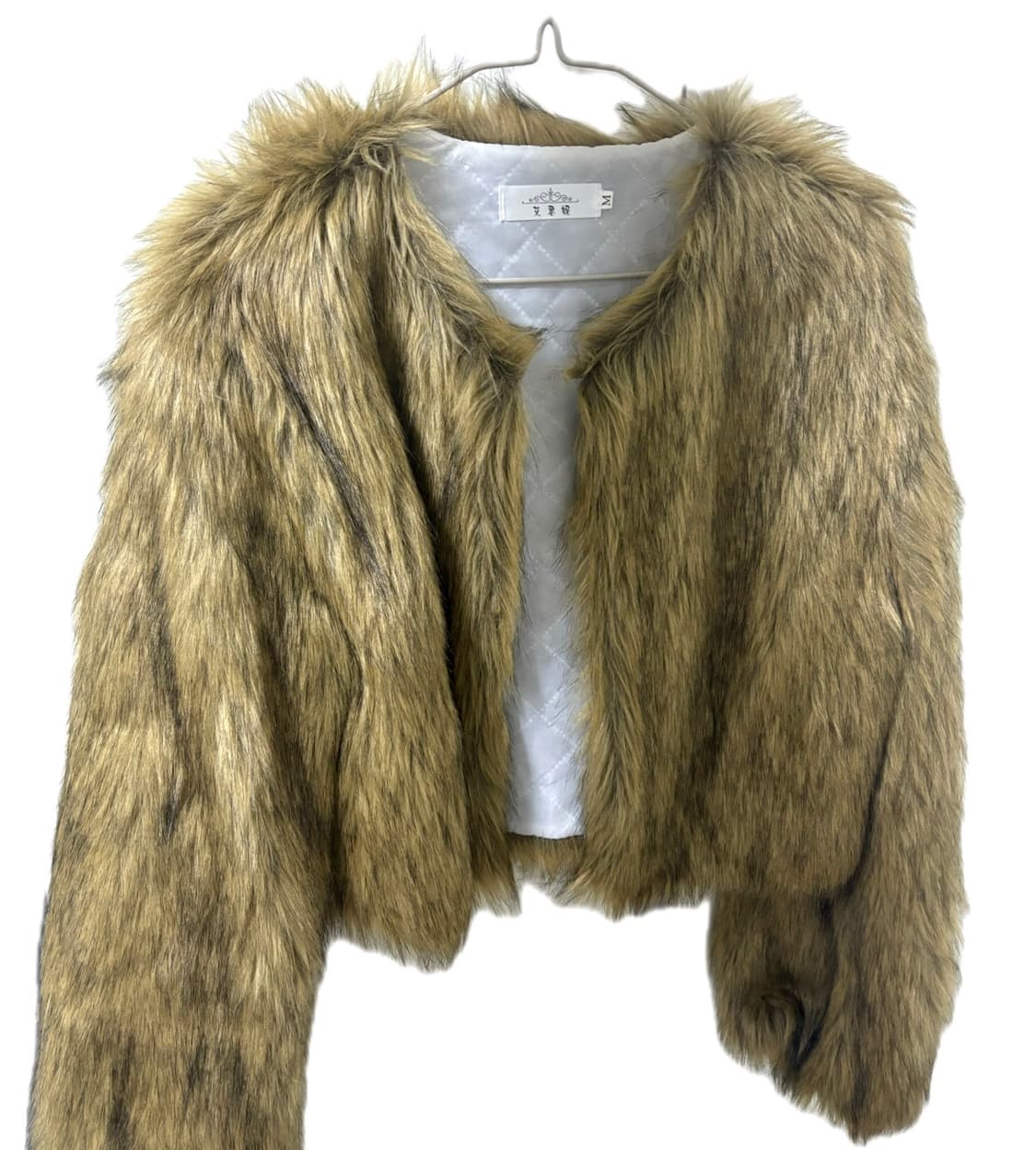 블랙&브라운 세미크롭 퍼 자켓 팔아요 🤎 상품이미지1