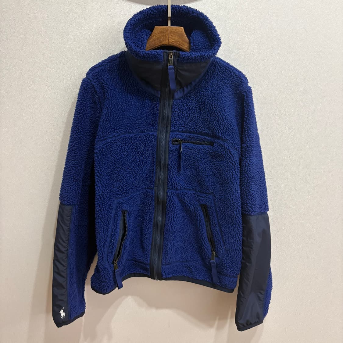 폴로 랄프로렌 블루 후리스 집업 M 상품이미지1