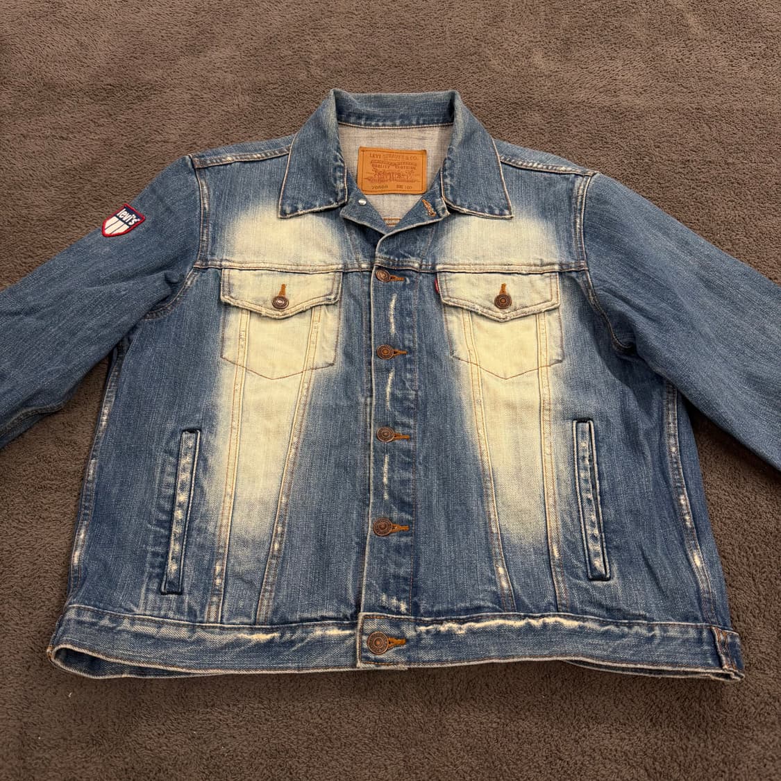 [ 정품/100 ] 리바이스 빈티지 70506 패치 데님 트러커 청자켓 상품이미지3